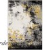 Wrought Studio Shuff Charcoal/Mustard Yellow/Gray Area Rug VKGL5769